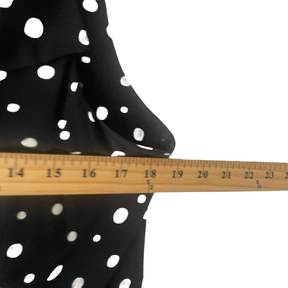 Virgo Black and White Polka Dot Dress - Picture 7 of 10